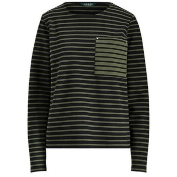 Ralph Lauren Tops - Ralph Lauren Striped Long Sleeve Top Size Small
